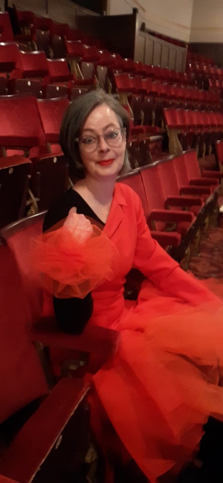 wearing the tutu dress in the setting it was intended for